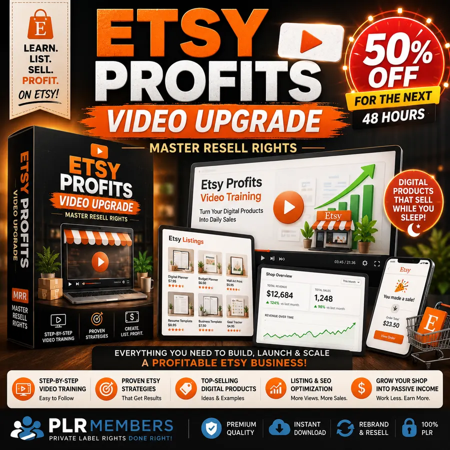 Etsy Profits Video Upgrade