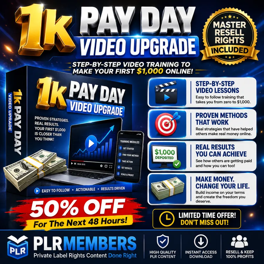 1k Pay Day Video Upgrade