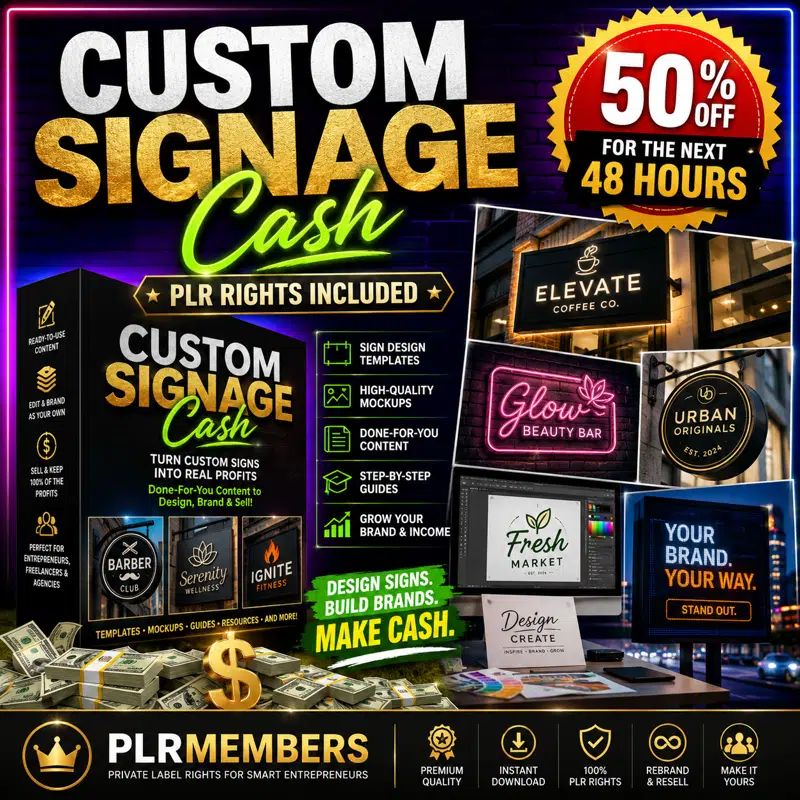 Custom Signage Cash