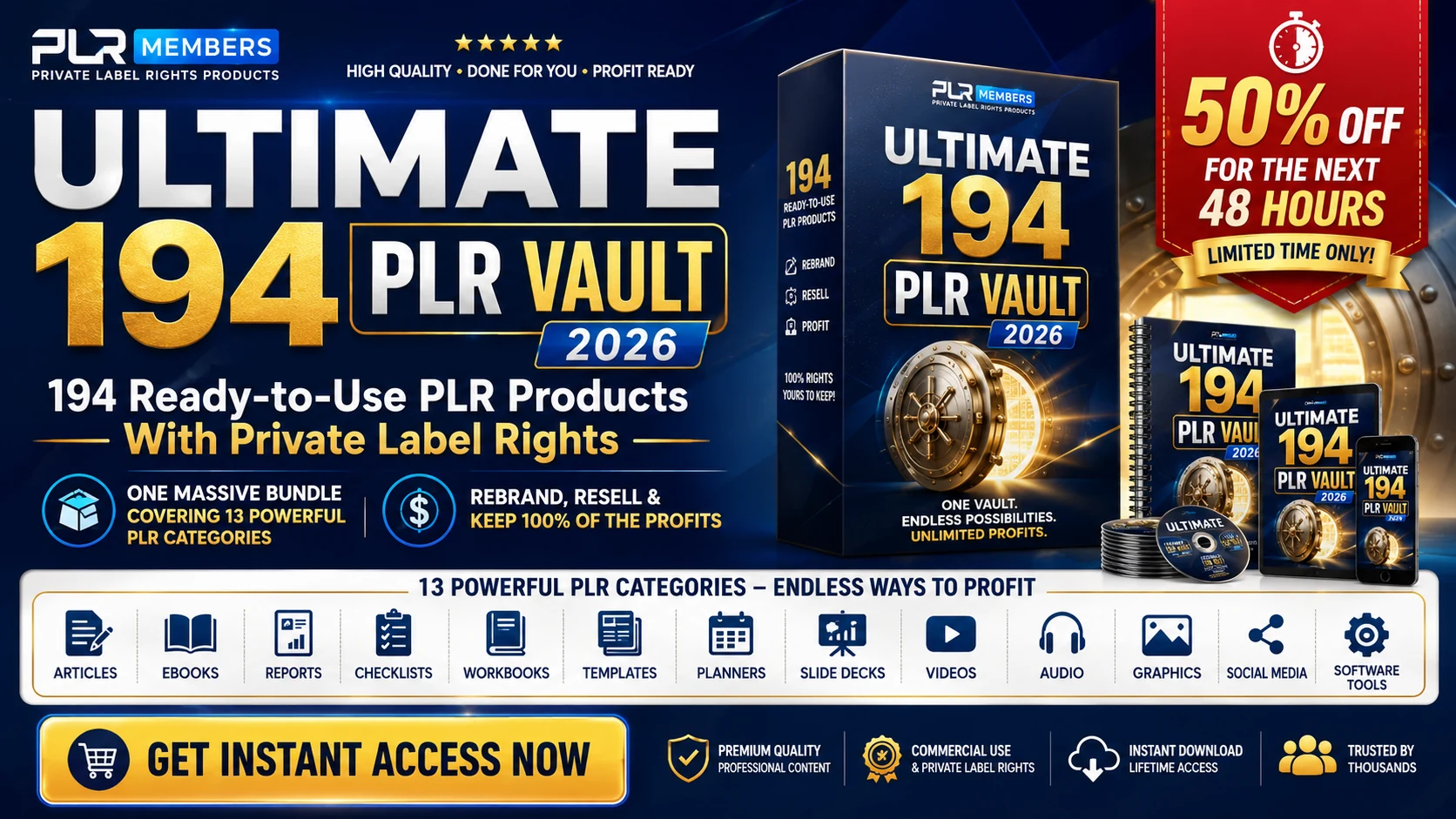 Ultimate 194 PLR Vault 2026 banner