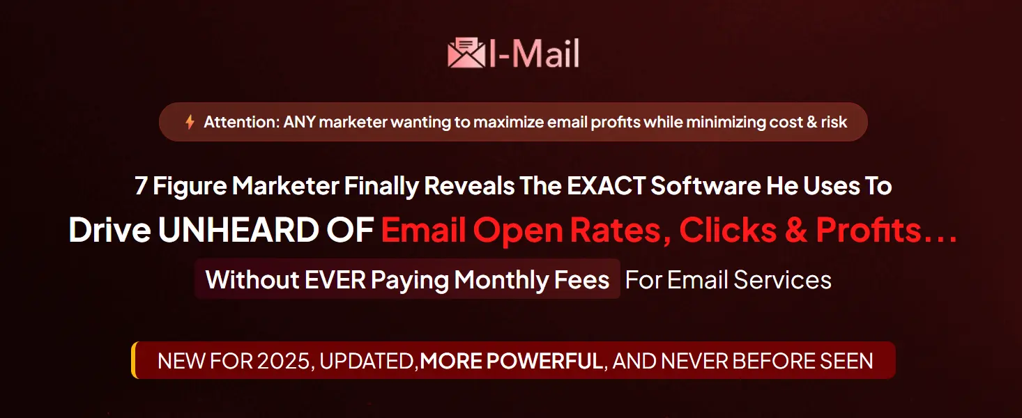 Banner-i-mail iMail – Unlimited lists. Unlimited subscribers. Zero monthly fees.